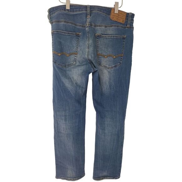 American Eagle Active Flex Jeans 32X30 Mens Original Straight High Rise Bottoms - Picture 4 of 6